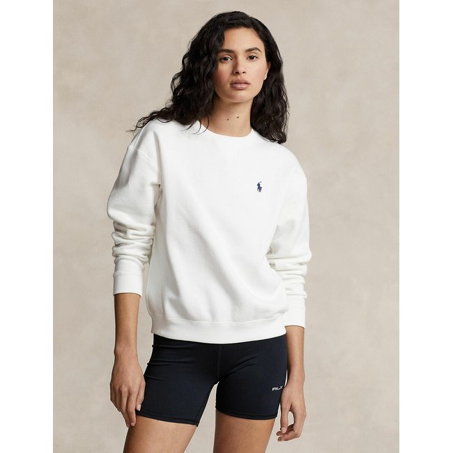 Свитшот с круглым вырезом и длинными рукавами белый POLO RALPH LAUREN
