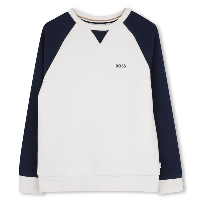 Sweat col rond ivory <span itemprop=
