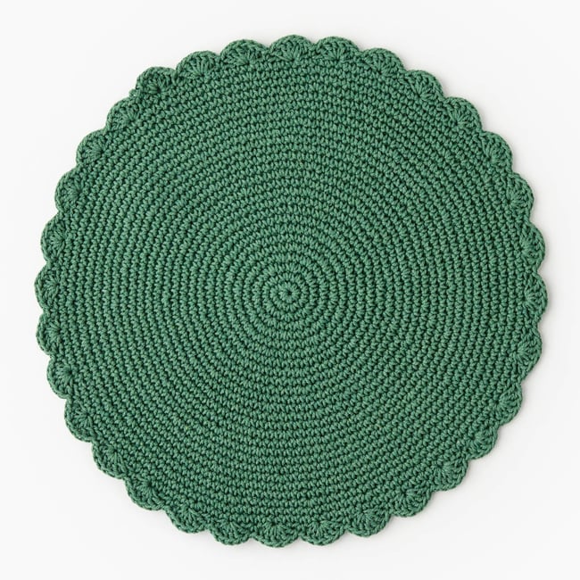 Set de table rond, D38cm meleze <span itemprop=