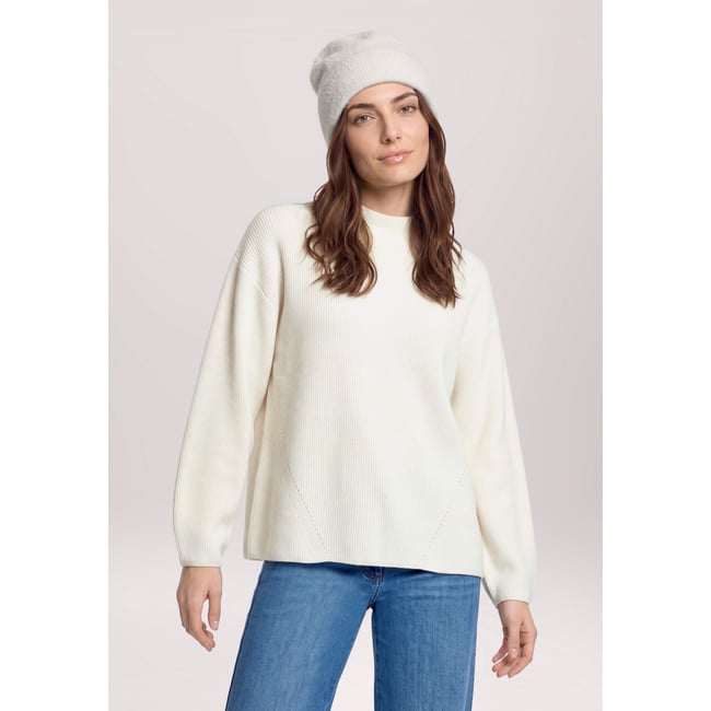 Bonnet en maille unicolore pastel sand <span itemprop=