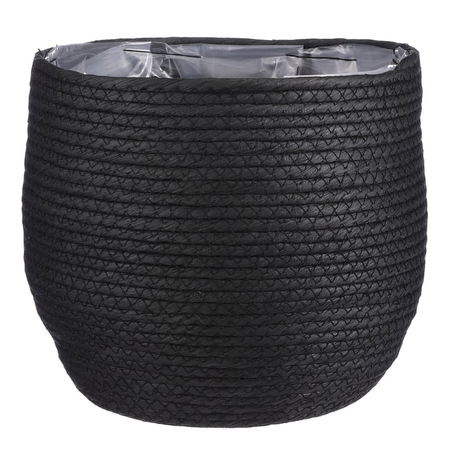 Panier à plantes Ø26 cm JORCK Couleur noir <span itemprop=