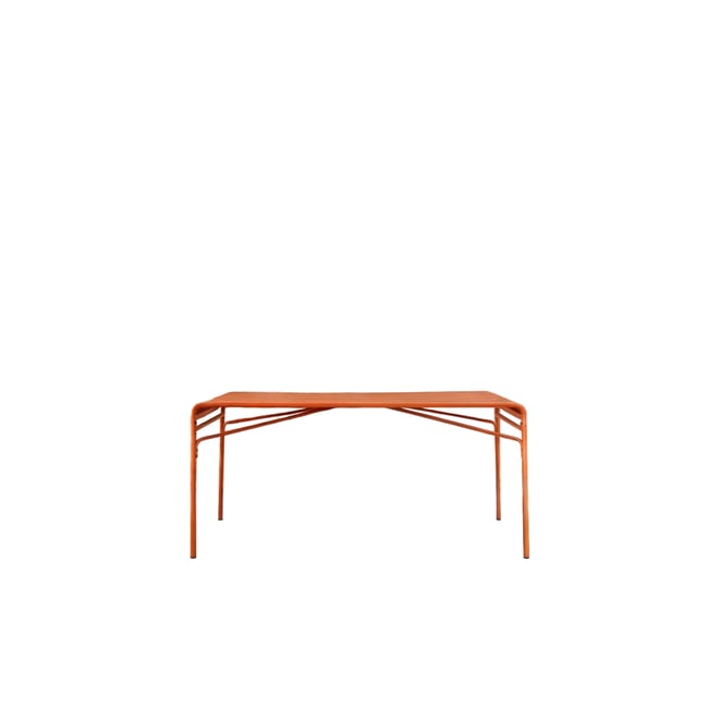 Table de jardin en Métal, GABY orange <span itemprop=