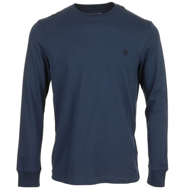 T-shirt TREE EMBROIDERED LS TEE navy <span itemprop=