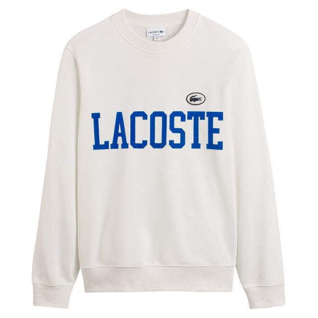 Sweatshirt mit rundem Ausschnitt und Logo weiss <span itemprop=