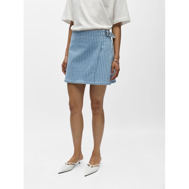 Mini-Jupe light blue denim <span itemprop=