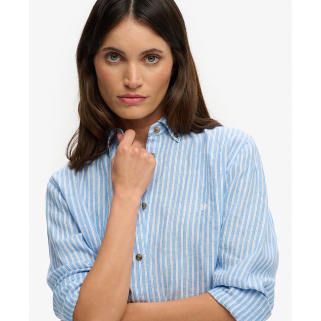 Chemise Slim en Lin Premium - SUPERDRY
