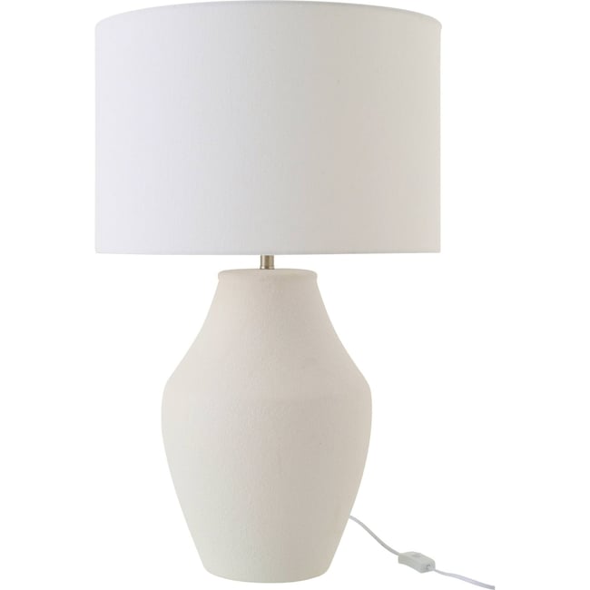 Lampe de table henri en céramique Couleur blanc <span itemprop=