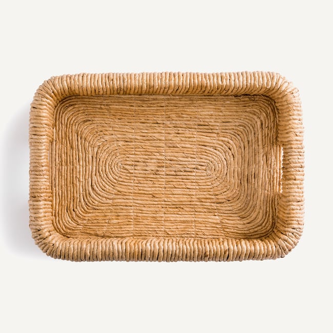 Marilo Rectangular Woven Banana Tray naturalna AM.PM