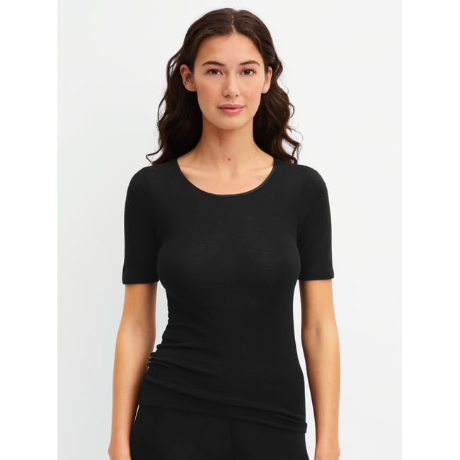 T-shirt manches courtes en laine et soie manches courtes Laine TRUE CONFIDENCE - CALIDA