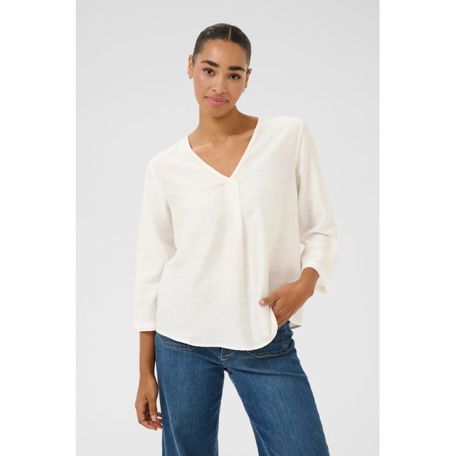Blouse with long sleeve coupe regular - KAFFE