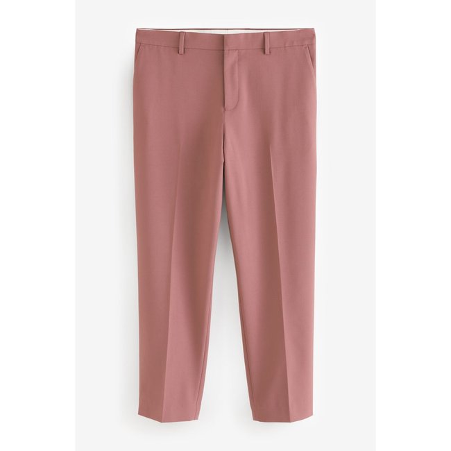 Pantalon de smoking slim rose <span itemprop=
