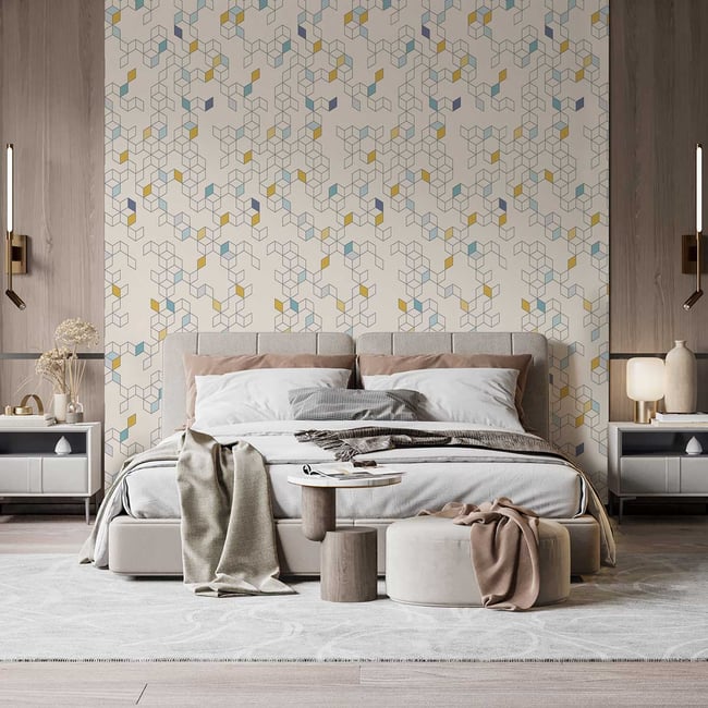 Papier peint Keziah jour Couleur intissé <span itemprop=