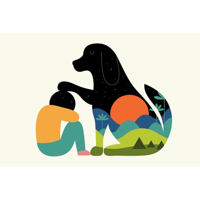 Tableau belle et sebastien Couleur toile imprimée <span itemprop=