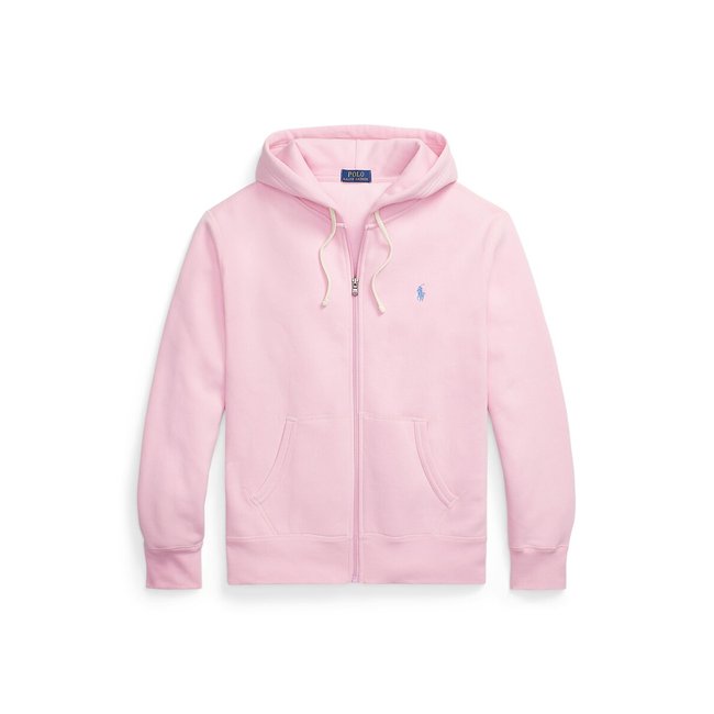 Sweat à capuche, fleece rose <span itemprop=