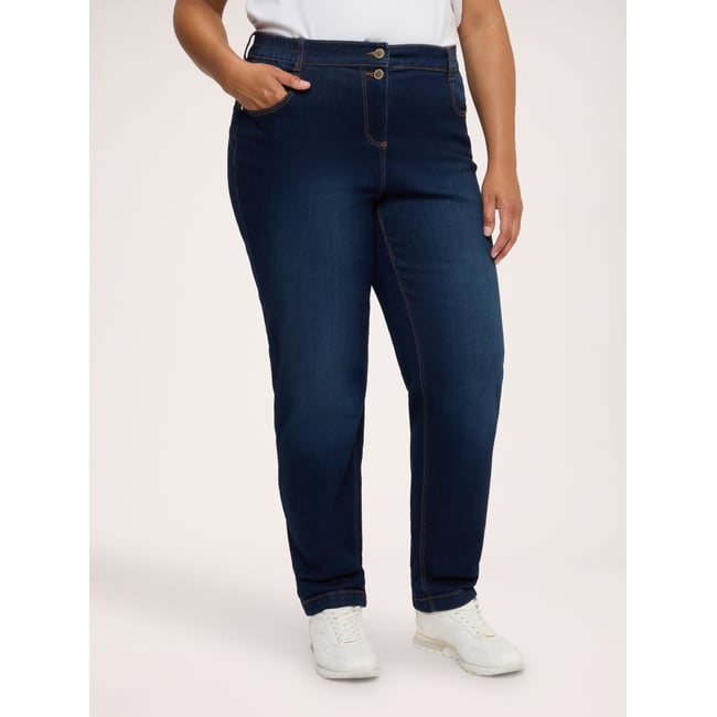 Jean Balloon délavage bleu <span itemprop=