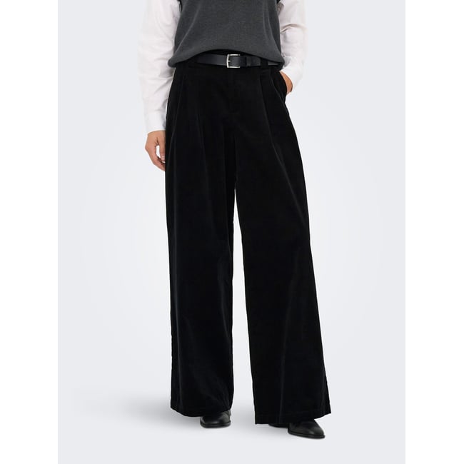 Pantalon À Jambe Large noire - black <span itemprop=