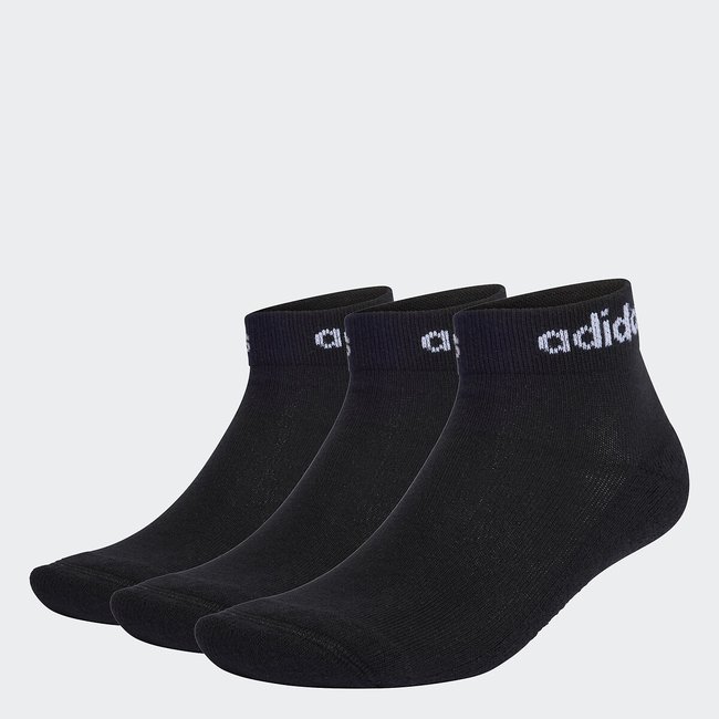 3 Paar Kurzsocken Think Linear schwarz + schwarz + schwarz <span itemprop=