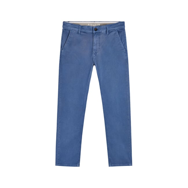 PANTALON CHINO AQUA bleu délavé <span itemprop=