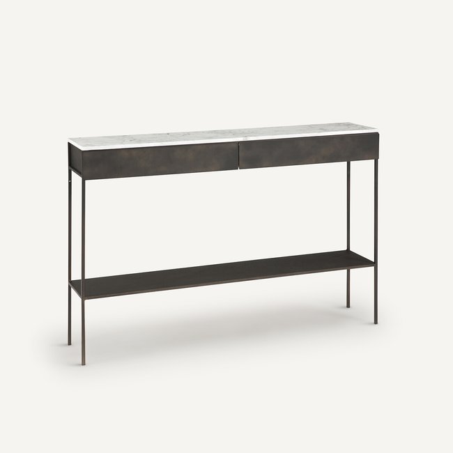 Konsole Fébée, weisser Marmor marmor weiss <span itemprop=