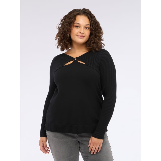 Maillot avec détails découpés noir <span itemprop=