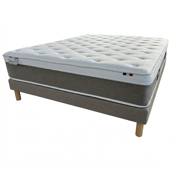 Set con materasso ibrido Premium, 1326 molle, supporto rigido e base letto talpa LA REDOUTE INTERIEURS