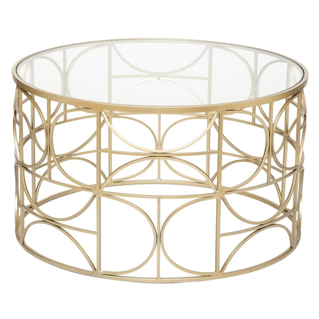 Table basse SUITE Couleur doré <span itemprop=