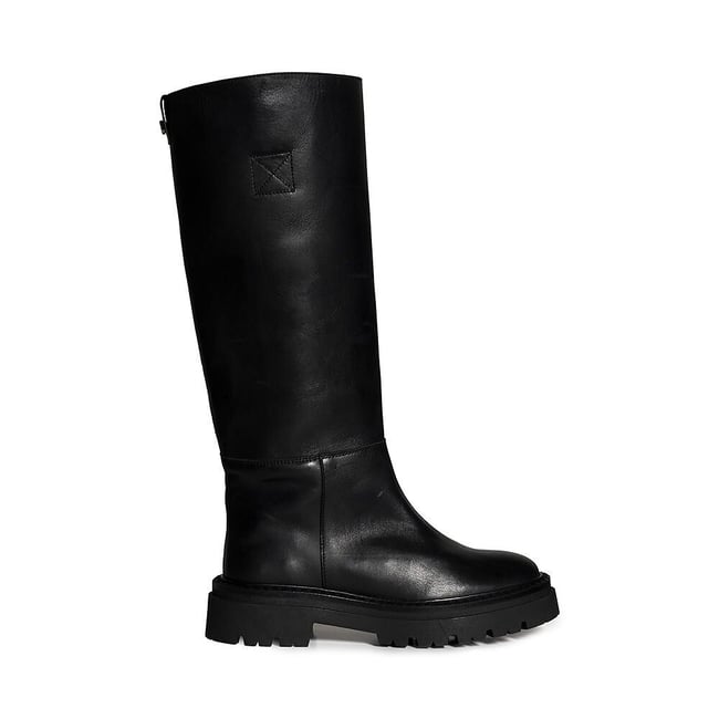Bottes plates en cuir, KAJA-W noir <span itemprop=