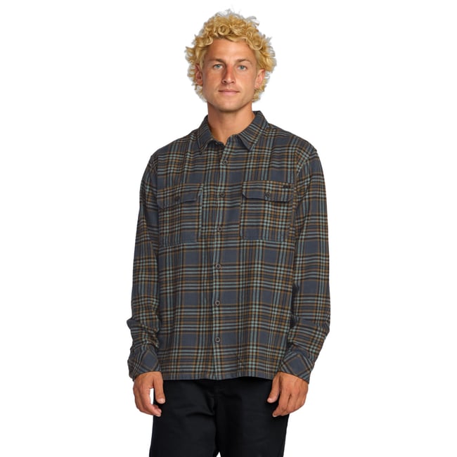 Chemise manches longues OFFSHORE bleu midnight <span itemprop=