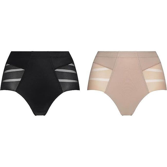 Confezione da 2 coulotte modellanti DIAM'S CONTROL nero + pelle DIM