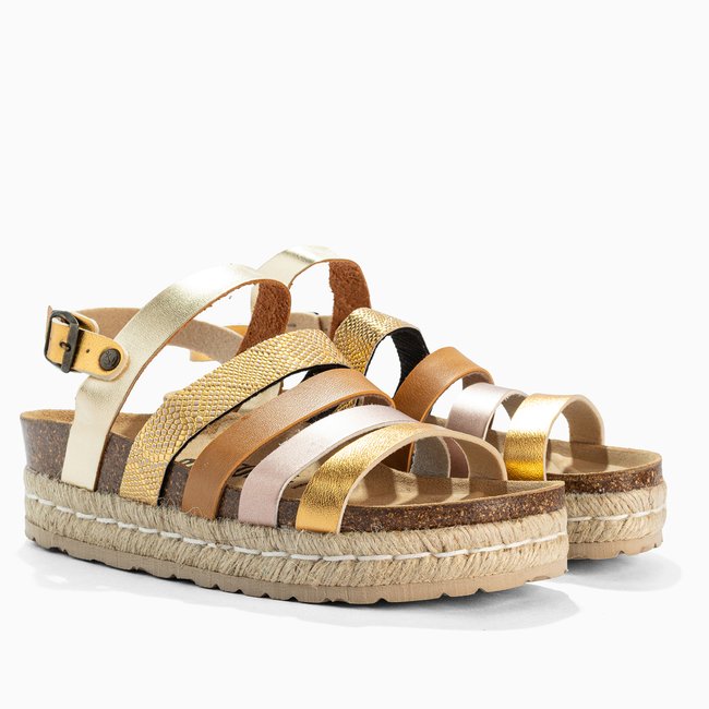 Sandales UMBRIA à plateforme pour femme multicolor <span itemprop=