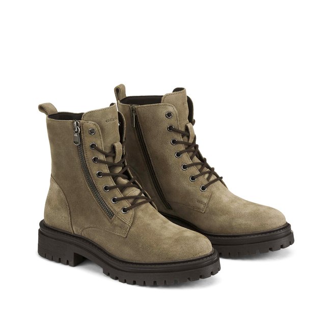 Boots en cuir respirant Iridea marron <span itemprop=