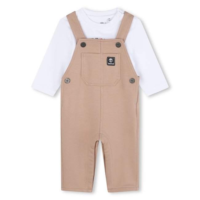 Ensemble salopette + T-shirt muffin <span itemprop=