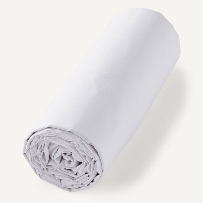 Lençol-capa em percal de algodão/Lyocell, 200 fios, Celadona cinzento <span itemprop=
