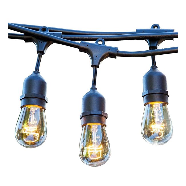 Guirlande solaire 10 ampoules MAFY SOLAR Couleur noir <span itemprop=