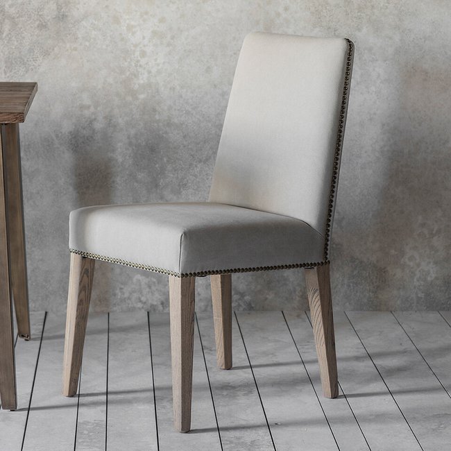Collins Classic Linen Dining Chair (Set of 2), cream, SO'HOME