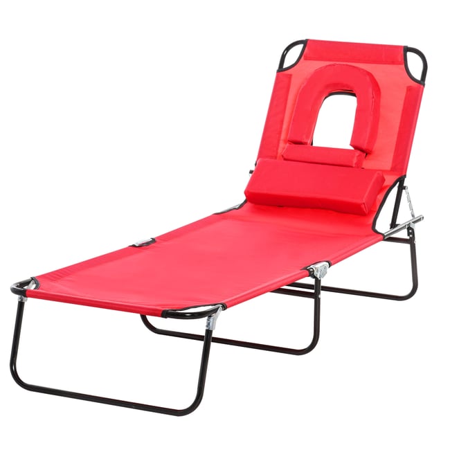 Bain de soleil pliable - OUTSUNNY