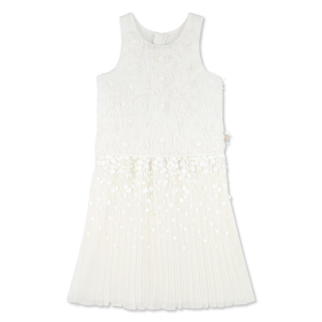 Robe de cérémonie plissée rice <span itemprop=