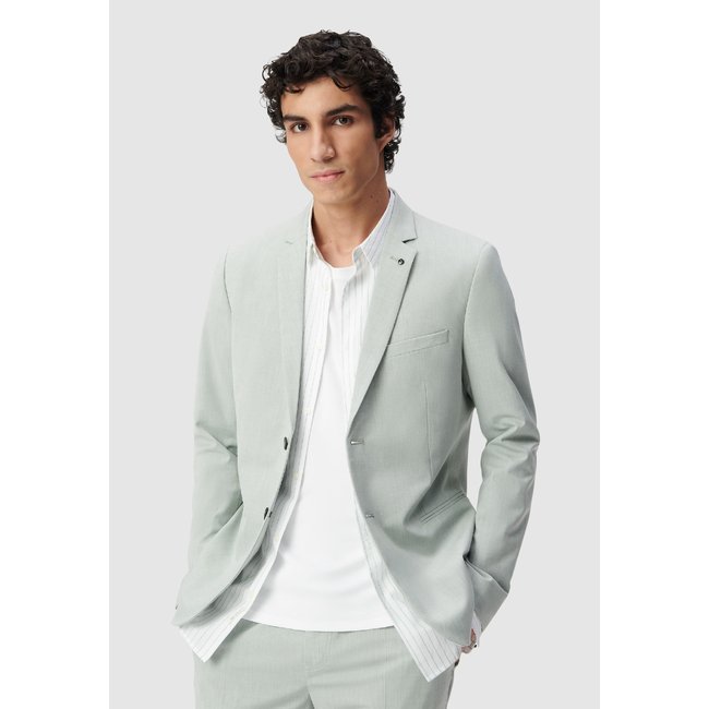 Veste de costume amande <span itemprop=