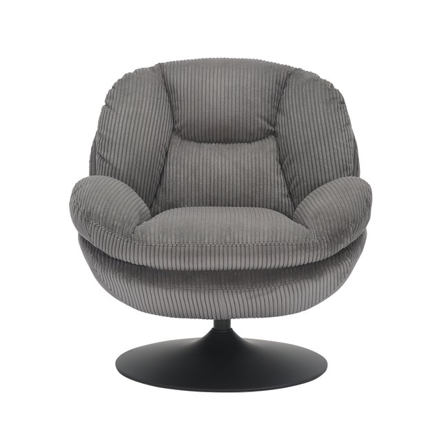 Fauteuil pivotant velours côtelé - ZAGO