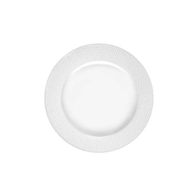 Coffret 6 assiettes dessert - GRAIN DE MALICE BLANC Couleur blanc <span itemprop=