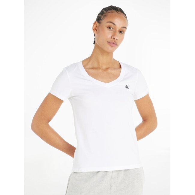 T-Shirt mit V-Ausschnitt - CALVIN KLEIN JEANS