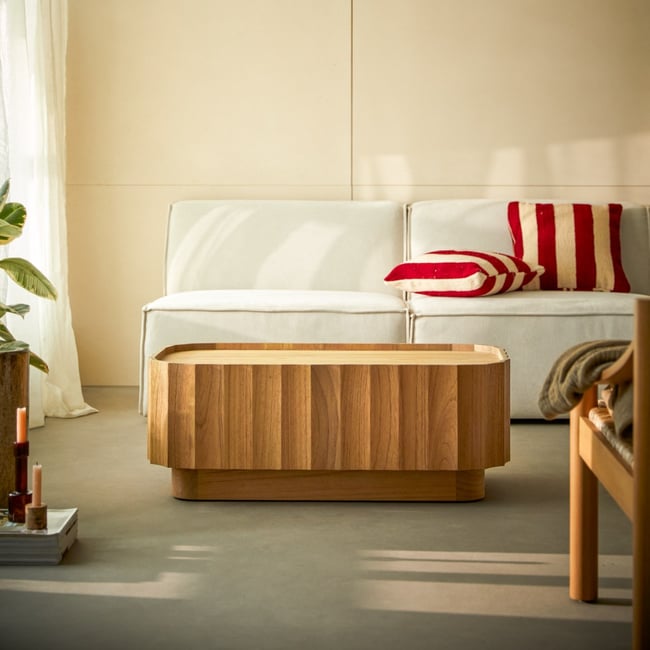 Table basse, ANDRÉA Couleur naturel <span itemprop=