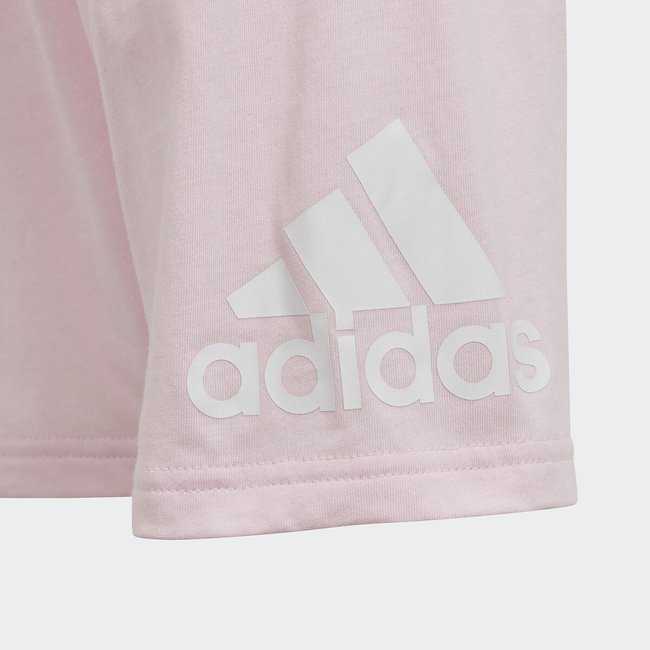 Set aus T-Shirt und Shorts weiss + rosa <span itemprop=