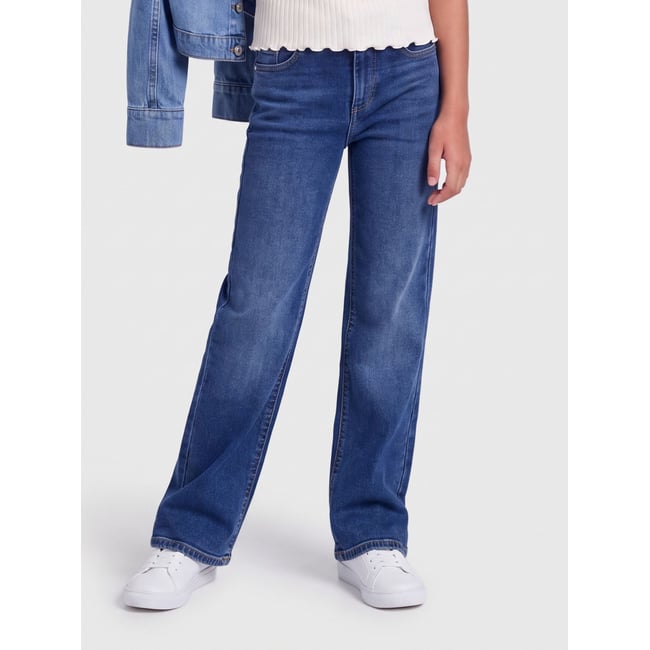 Jean À Jambe Large medium blue denim <span itemprop=