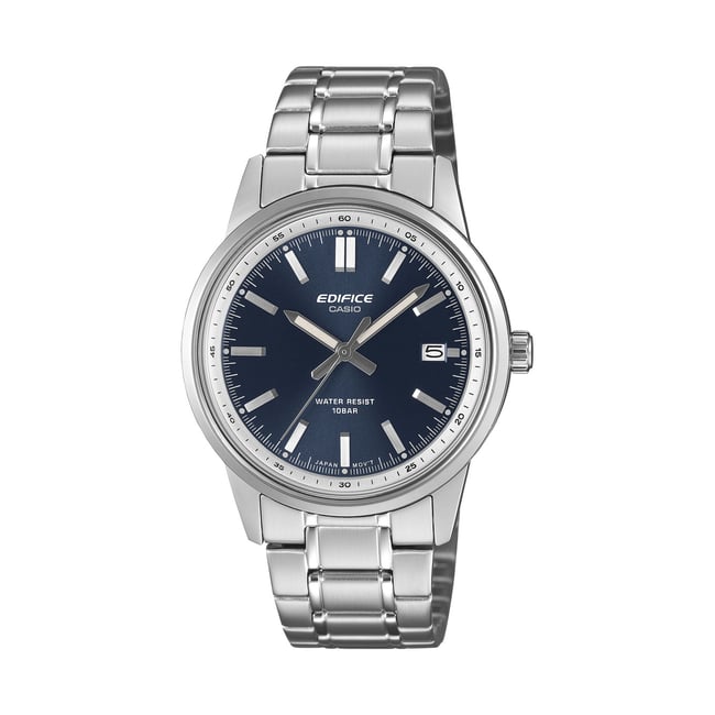 Montre Analogique  EDIFICE argenté bleu argenté <span itemprop=