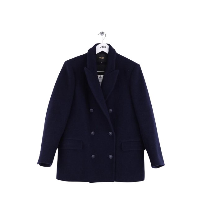 Manteau - Très Bon État marine <span itemprop=