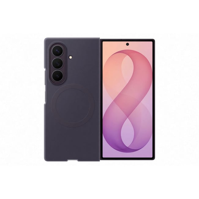 Pack Silicone magnétique Violet+FilmFoldUltra - SAMSUNG