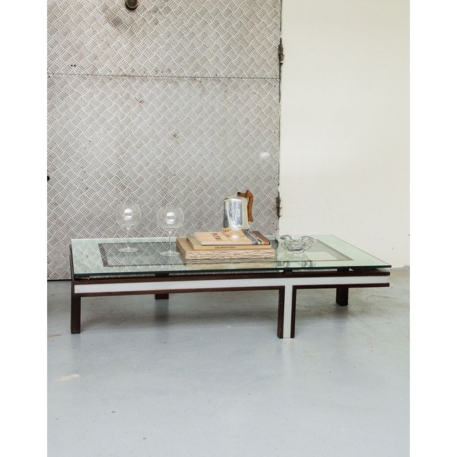 Table basse en bois Liv N°286 - Bon état Couleur transparent <span itemprop=