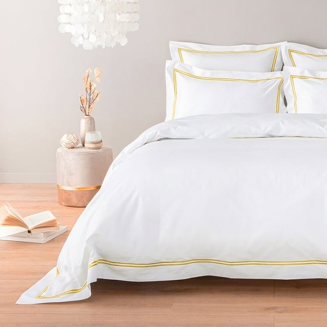 Parure satin de coton égyptien 320 fils - Taies rectangulaires CAP FERRAT v002227 <span itemprop=
