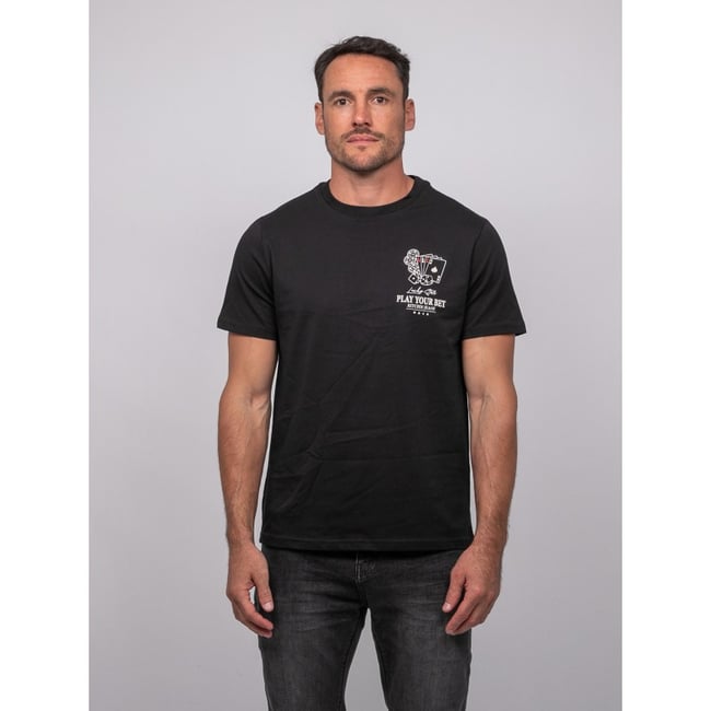 T Shirt Manches Courtes Coton Motif Poker Joplayer - RITCHIE